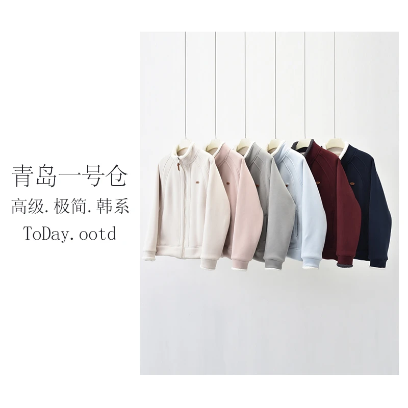 冬季新款加绒加厚保暖百搭立领石墨烯保暖外套-FC833