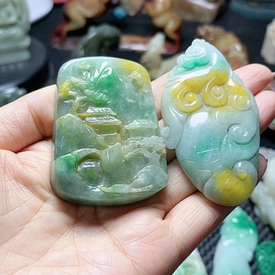 白玉菩提吊坠?****ミ摆件