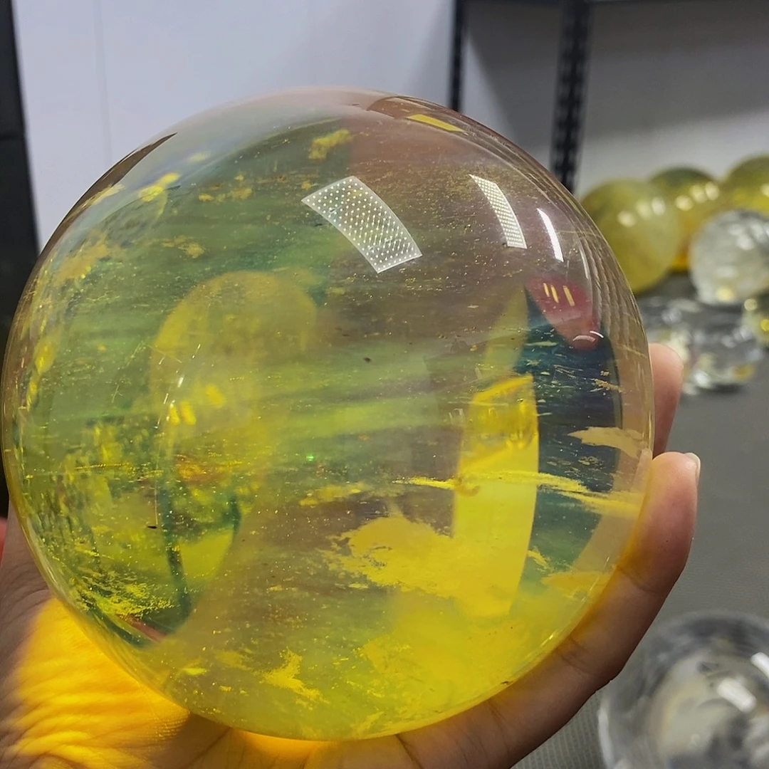 浩***妈石材12公分黄水摆件