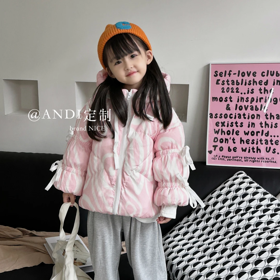 〖ANDI〗订制冬季新款中大童韩版连帽羽绒服1236反季