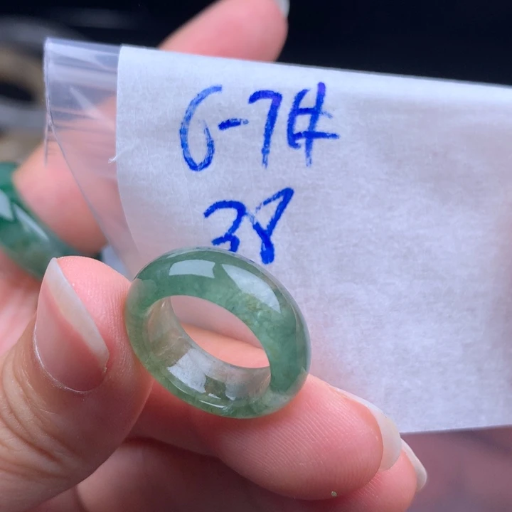 未镶嵌戒指翡翠戒圈