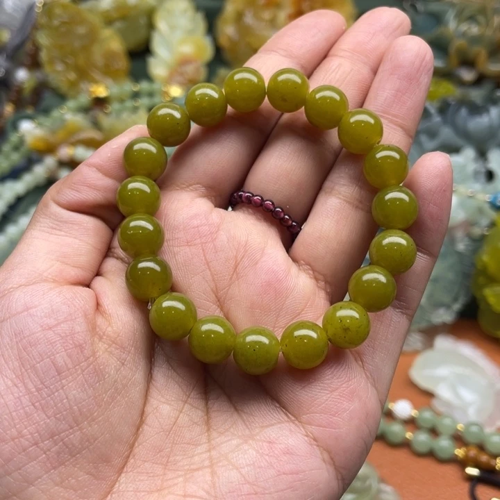 未镶嵌蛇纹石玉毛衣链锁骨链