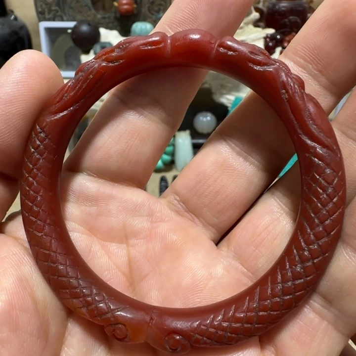 八***山瓷器摆件手工珠子手串