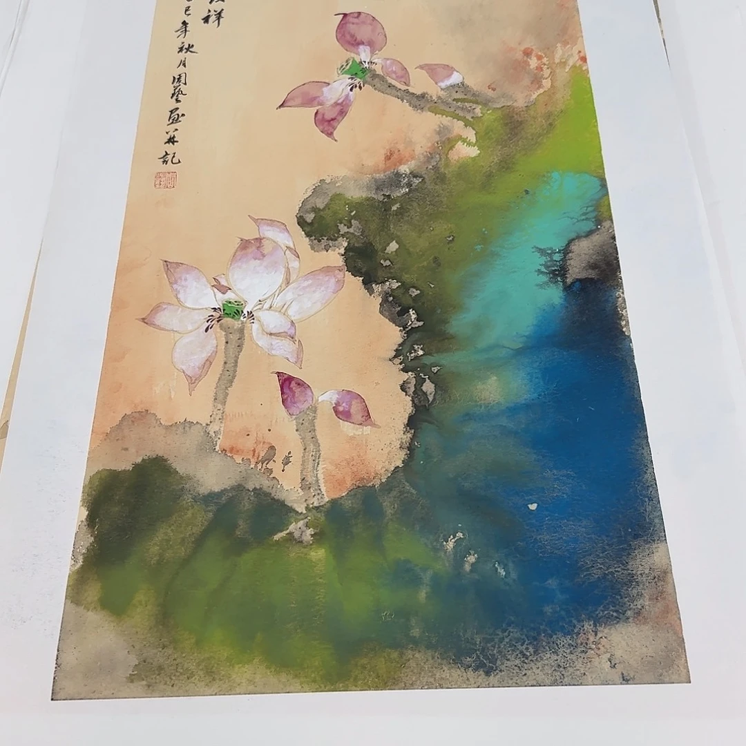 国画国画作品山水花鸟