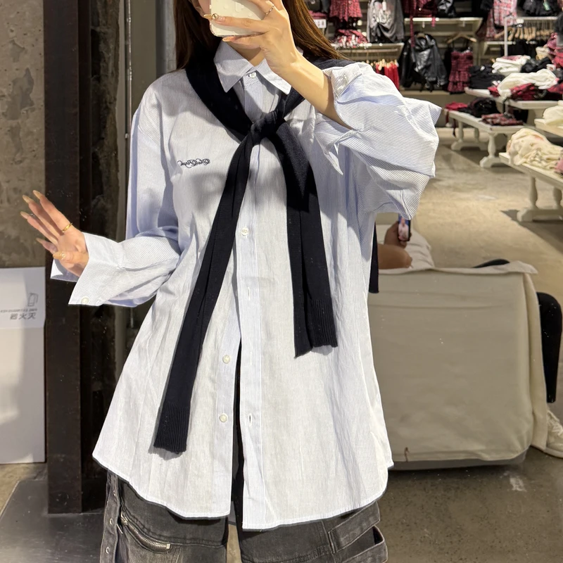 美式复古衬衫外套A5F06H0733