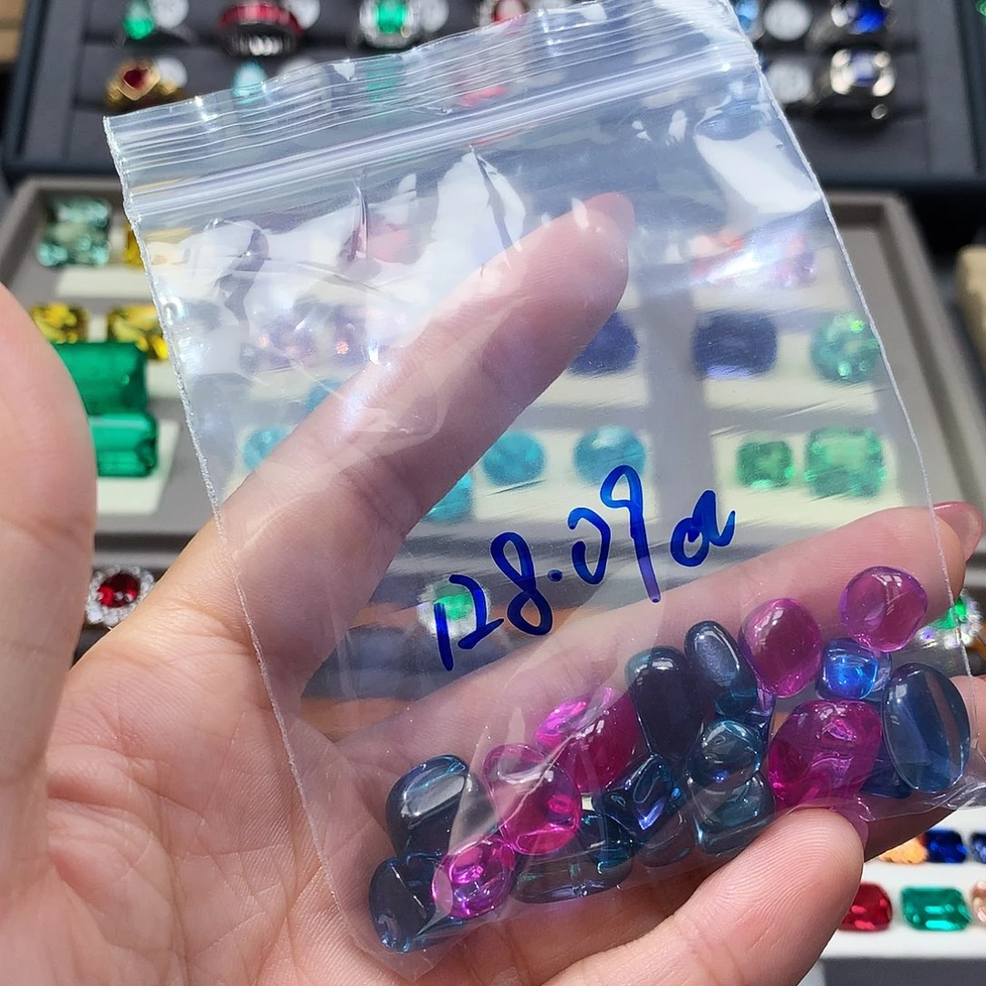 四***九裸石合成（培育）红宝石