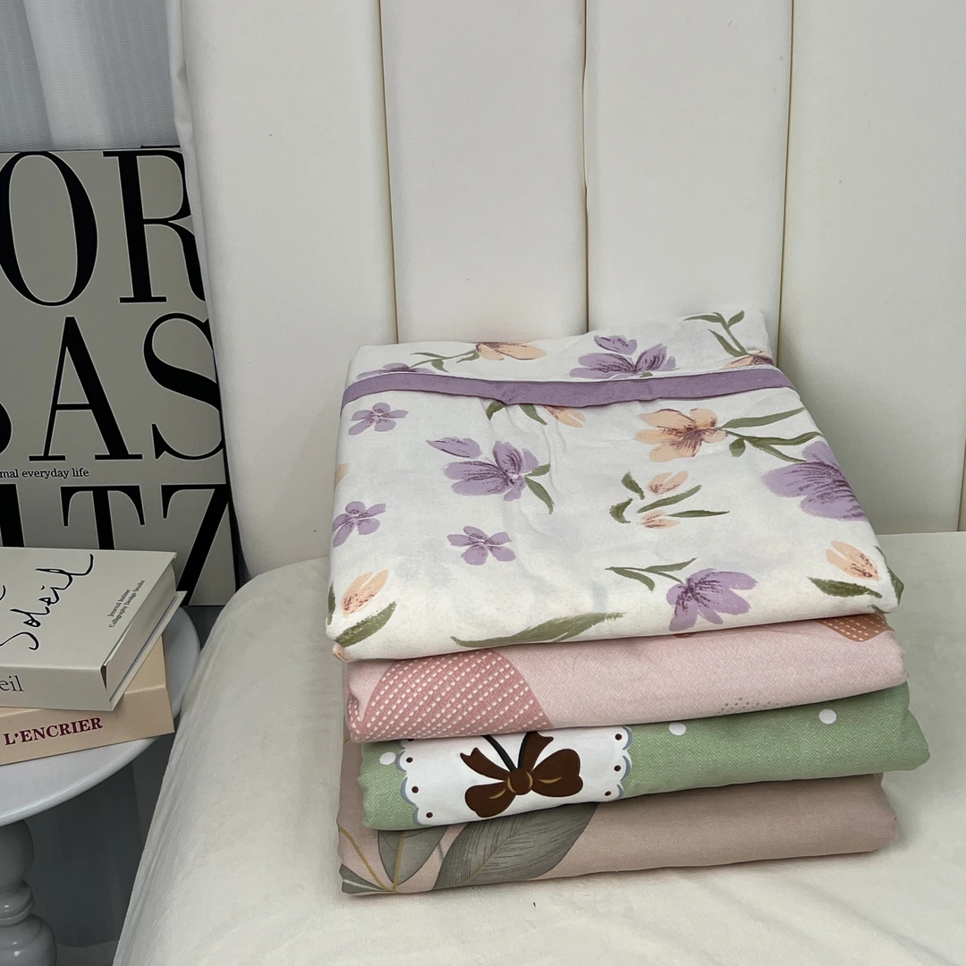 （1.8米）全棉清新简约单被套纯棉单人双人被罩床品