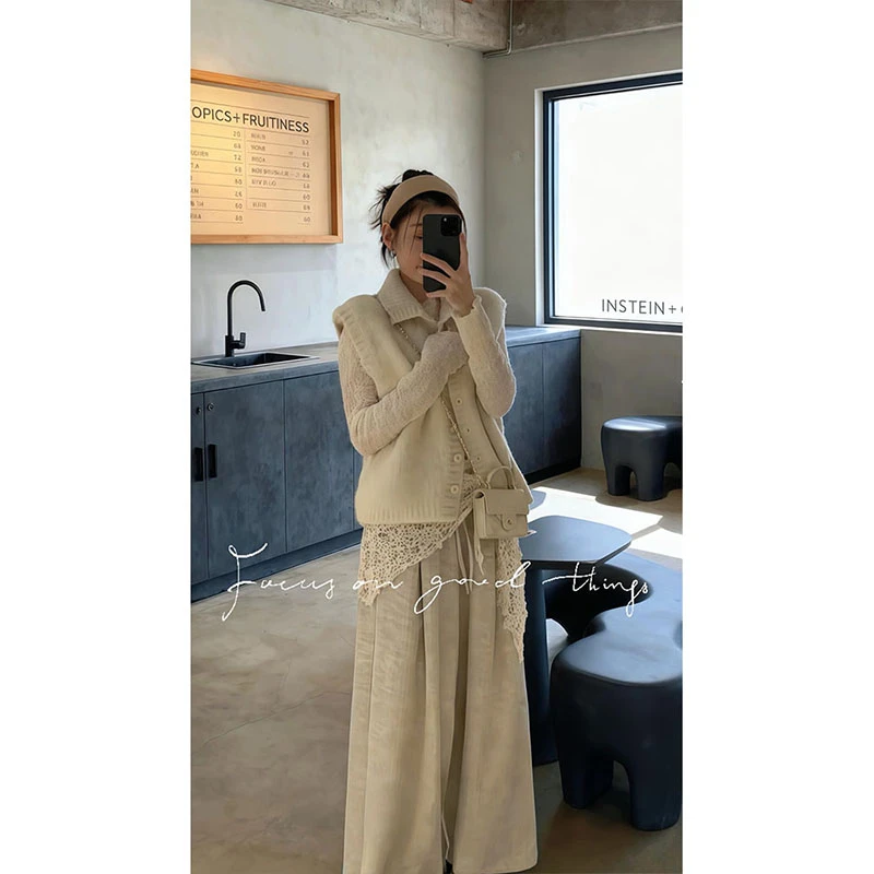 马甲小香风小香风气质针织秋冬显瘦秋季洋气时尚