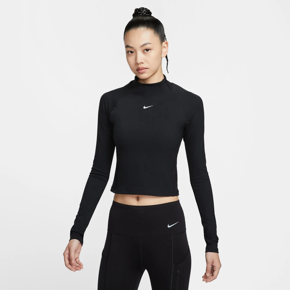 NIKE耐克双旦秋女子时尚辣妹风卫衣WARM LS TOP长袖T恤HV3737-010
