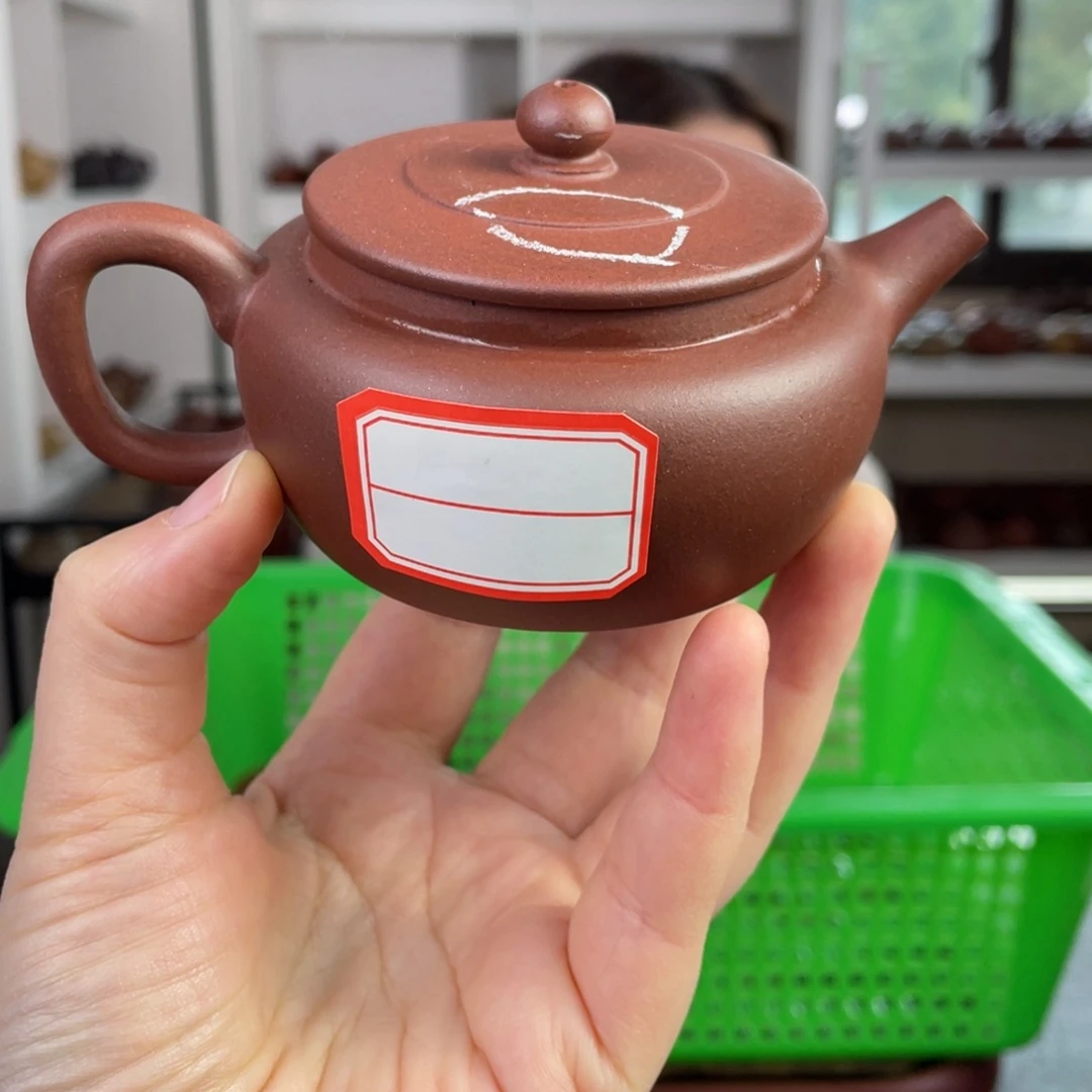 紫砂茶壶微瑕底槽清平盖160cc