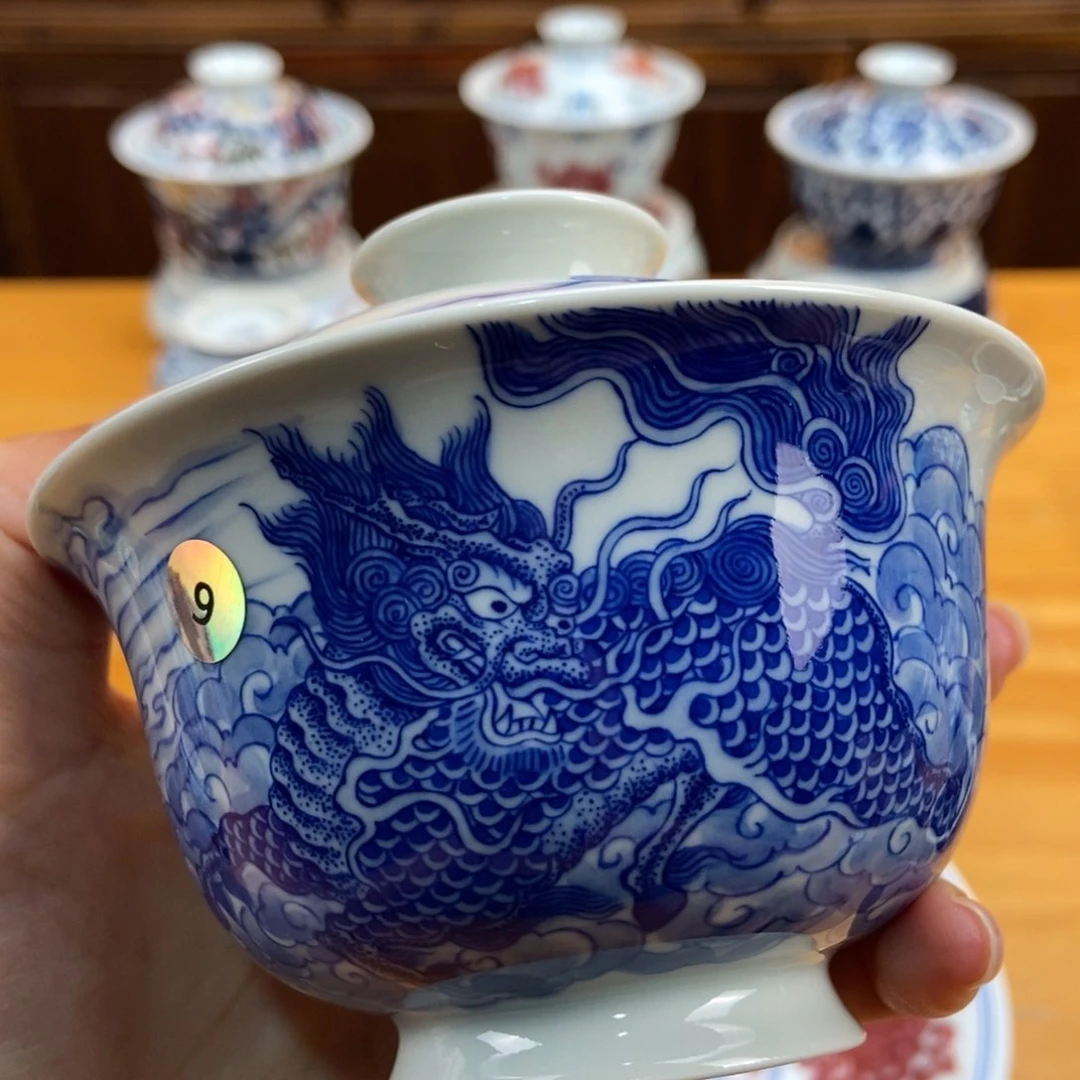 手绘现代茶具非古董