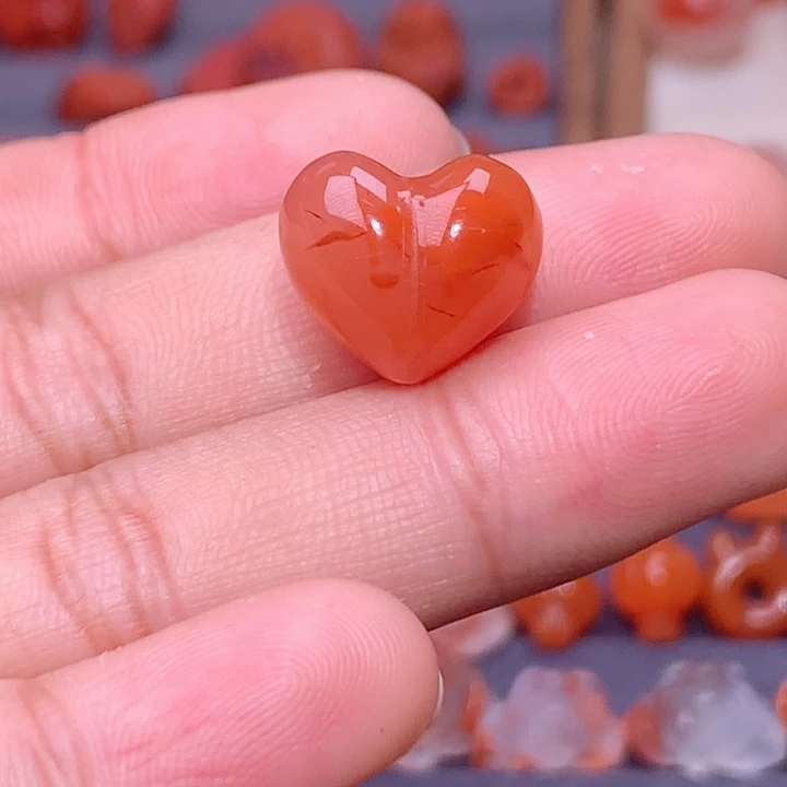 南红玛瑙未镶嵌南红飘花屁桃