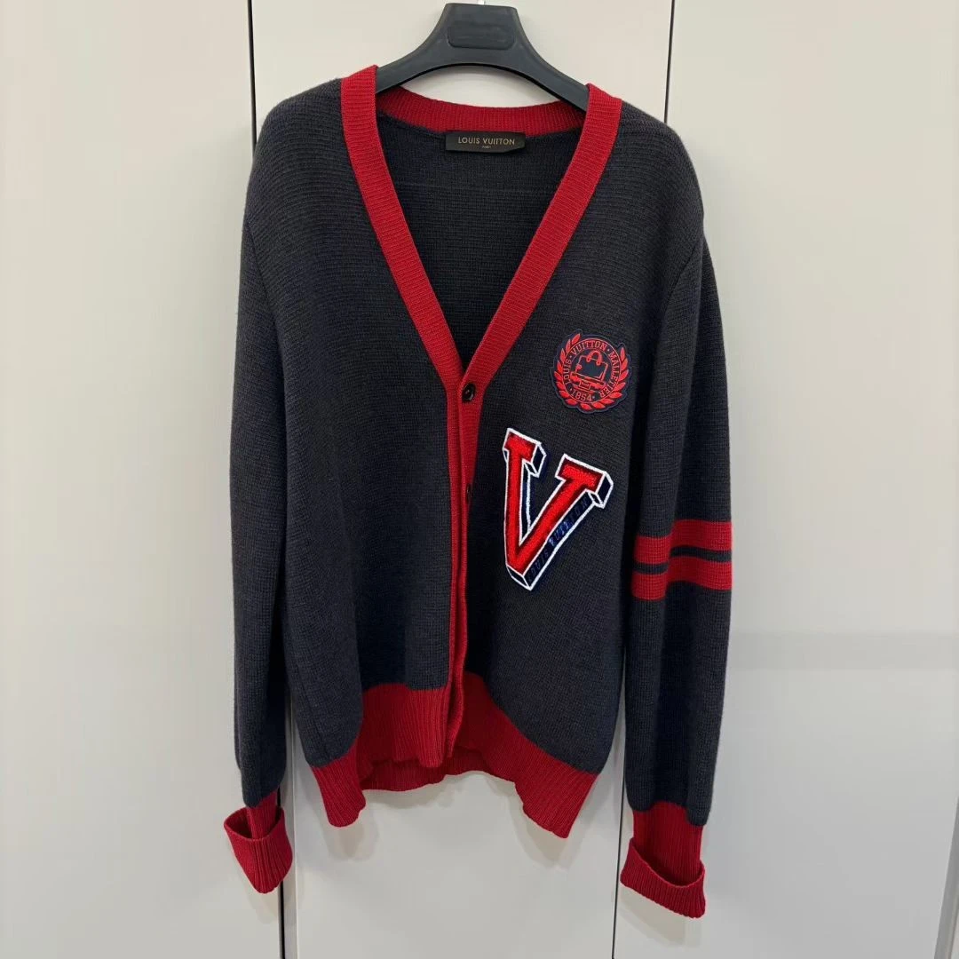 99新 LouisVuitton/路易威登 葡萄籽奢潮/刺绣毛衣开衫/S码