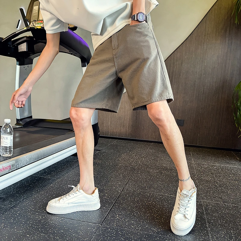 牛仔短裤男士夏季潮流宽松痞帅休闲五分裤2025新款百搭薄款中裤子