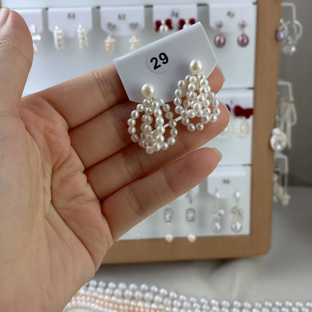 未镶嵌耳饰淡水珍珠