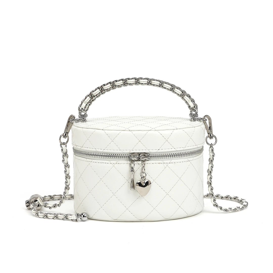 轻奢品牌女包2025新款时尚小香风手提盒子包水桶单肩斜挎包