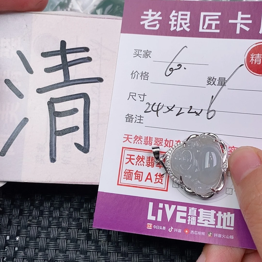 翡翠银S925镶嵌颈饰