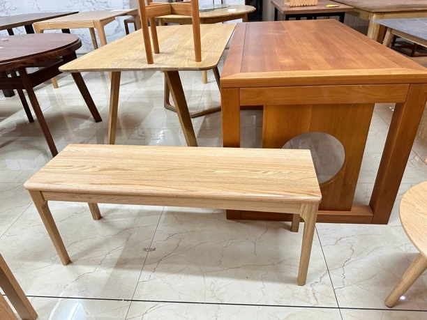 实木长条凳橡木长凳子北欧现代简约卧室床尾凳家用长板凳