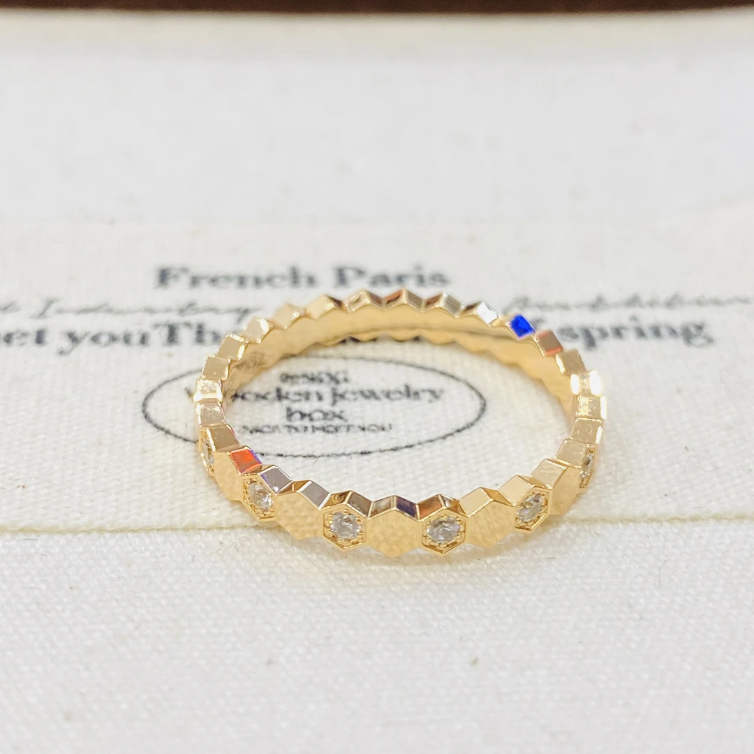 合金锆石戒指 时尚百搭丰巢戒指