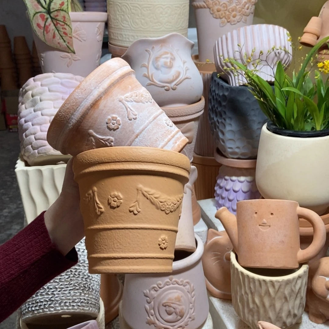 13×12麦穗花 复古+红陶2个