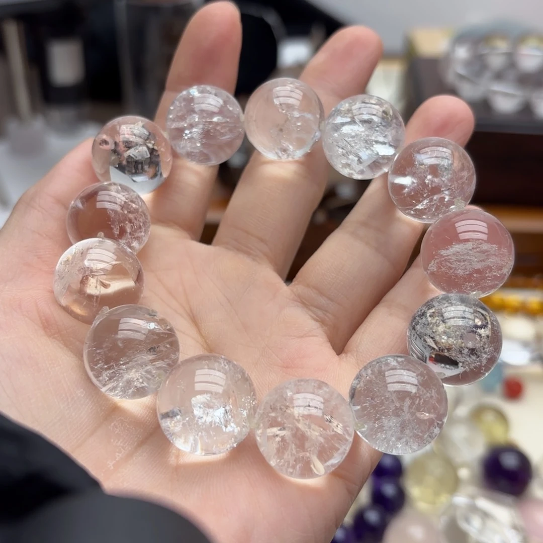 未镶嵌手链水晶白阿塞17