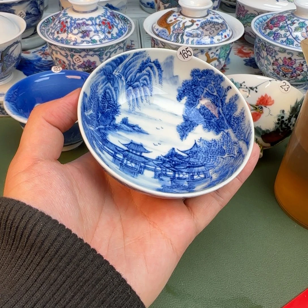 彦祖纯手工手绘茶具165