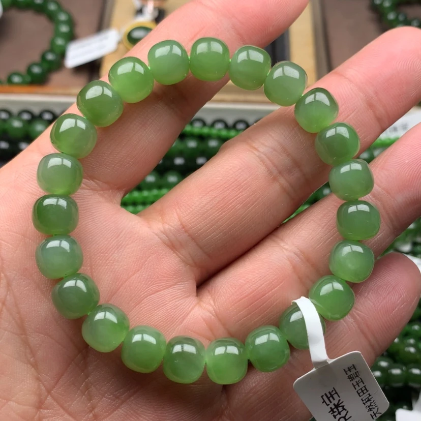 【闪购商品】未镶嵌手链和田玉（碧玉）9