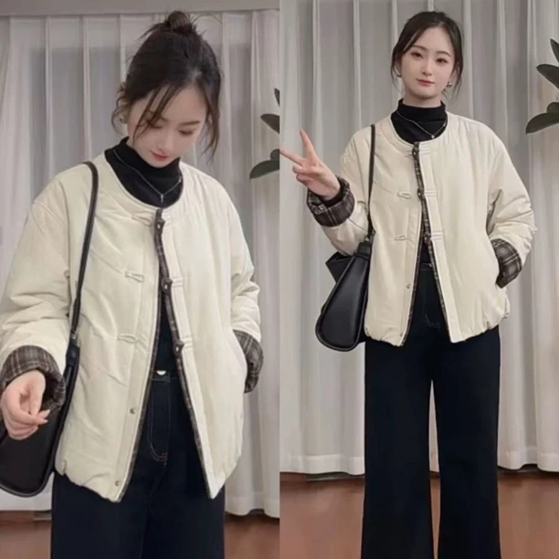 正版爆款设计感加棉加厚棉服短外套女2025冬季时尚流行超好看上衣