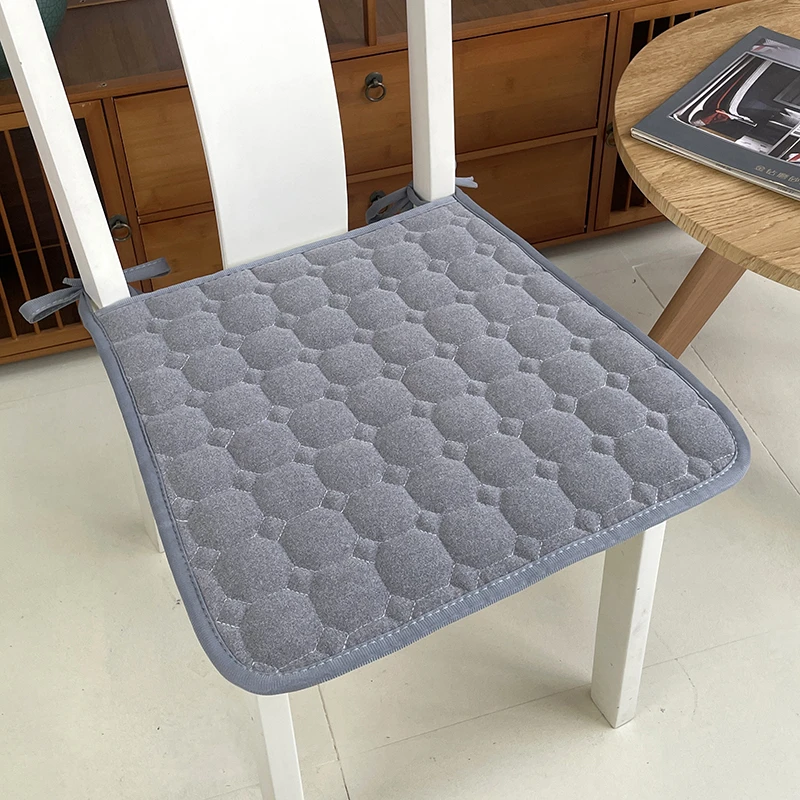 素色加厚椅子坐垫防滑家用椅子垫子桌椅垫学生座垫凳垫餐椅垫四季