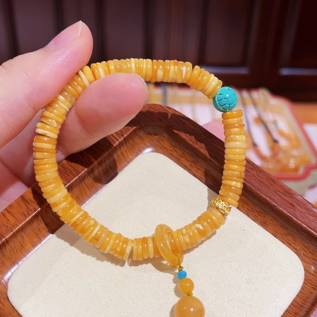 蜜蜡手链未镶嵌手串