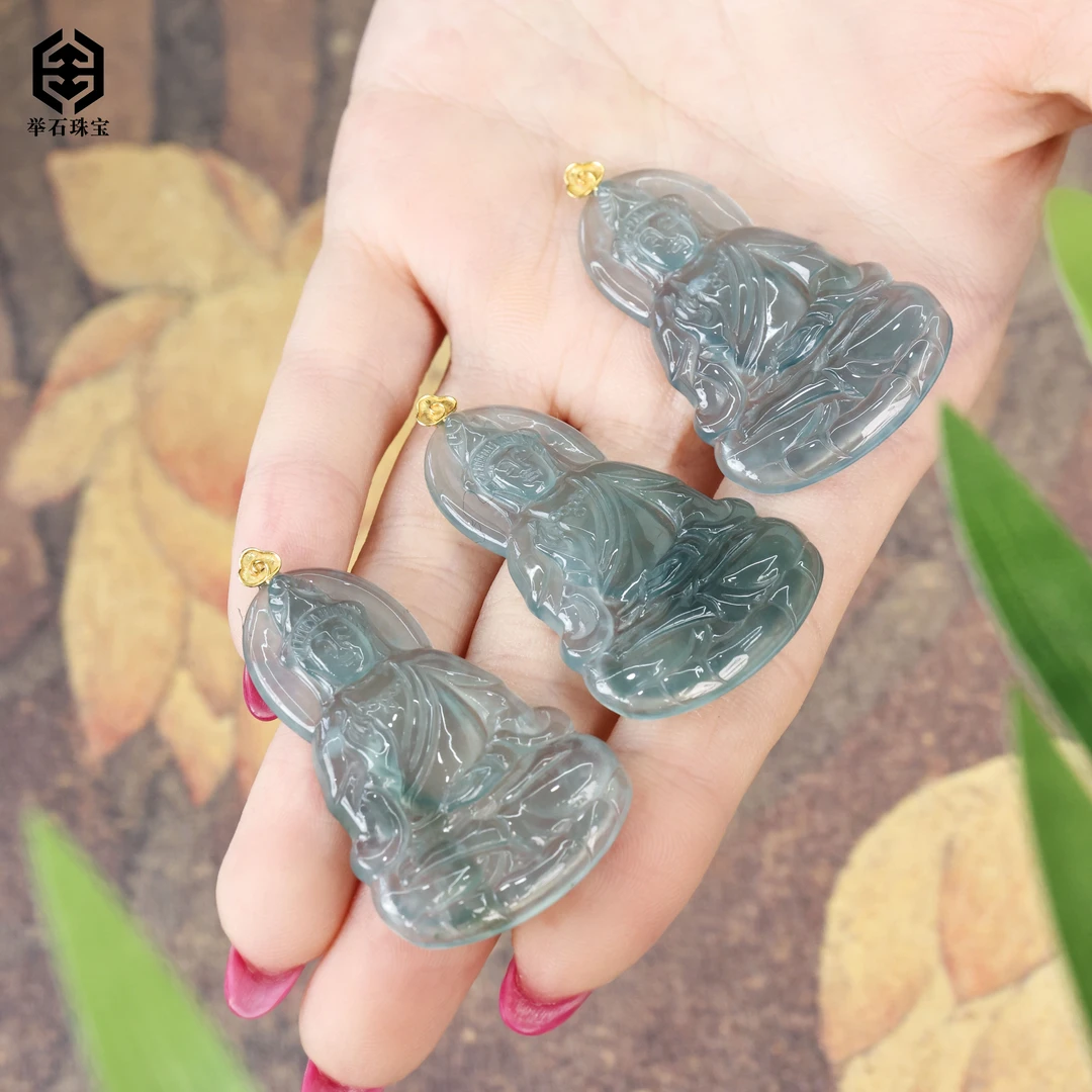 【举石珠宝】T0705-109-215翡翠吊坠18k（一件/多样性发）Y