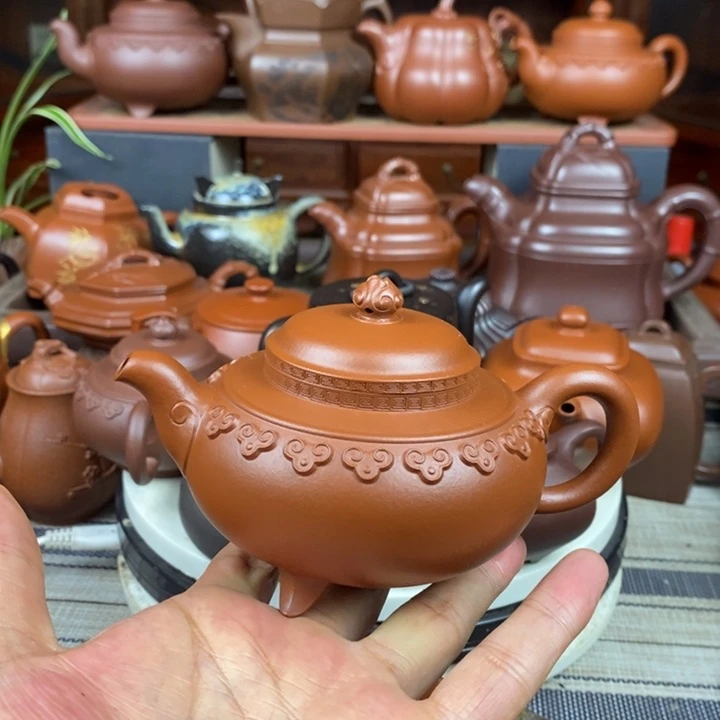 茶壶紫砂云肩如亲230cc原矿赵庄朱泥特价