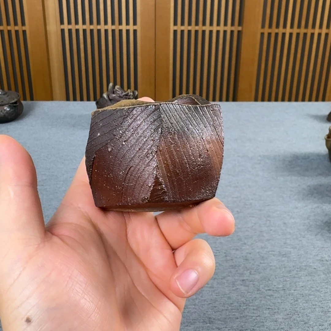 隐崎隆一 备前烧杯
