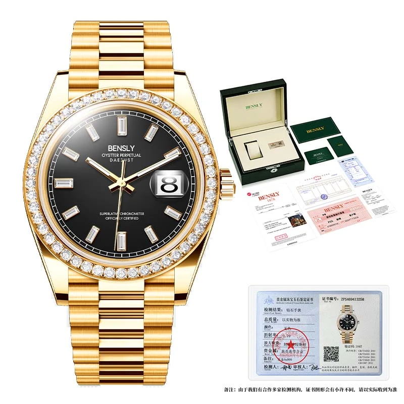 瑞士注册品牌BENSLY宾时力 永恒系列 男士机械手表-BY509-ZZLZX