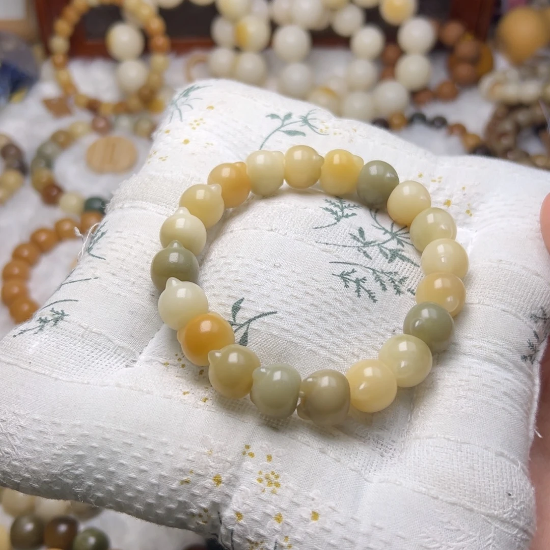 菩提根/象牙果吊坠猫猫头玉化卡13