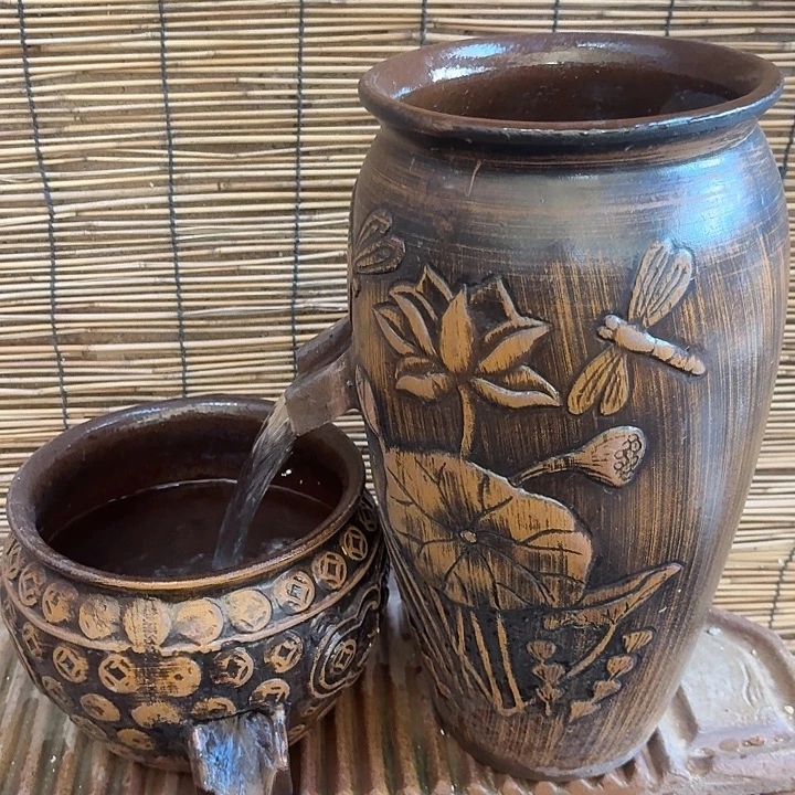 粗陶口径19/39，20/16➕15W水泵➕水管➕过滤棉