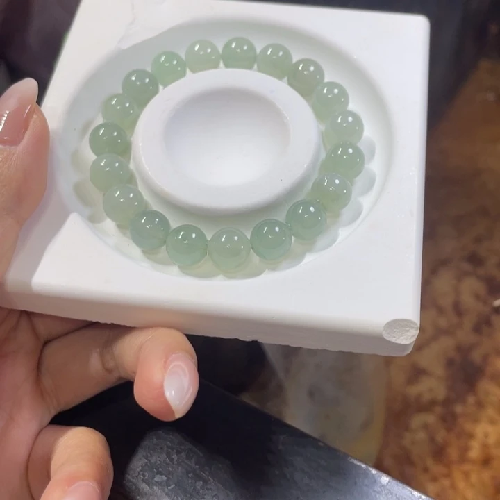 ༺***铺翡翠未镶嵌手链边角料天然缅甸翡翠珠子