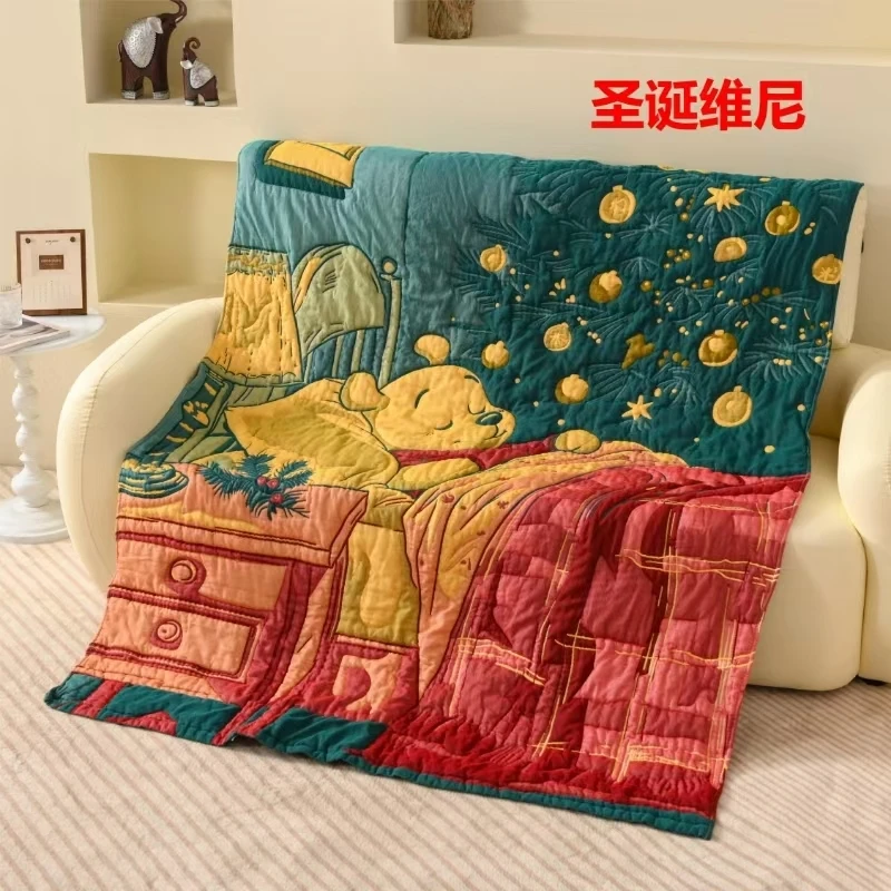 夜晚维尼 200*230纯棉泡芙被升级多层柔软亲肤透气双面