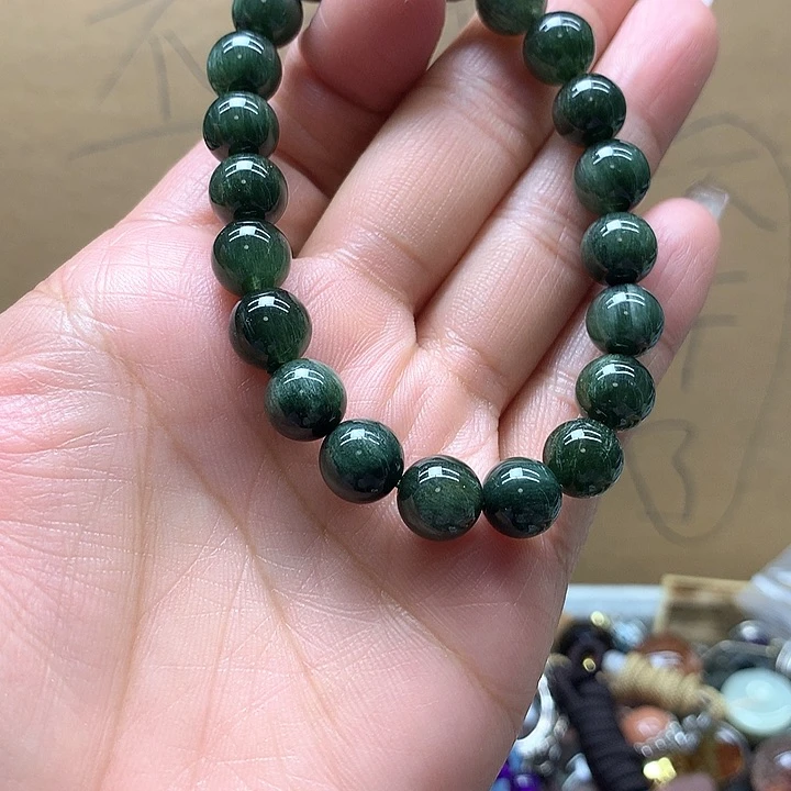 水晶水晶手链未镶嵌绿****n