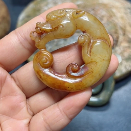 吊坠白玉菩提把件
