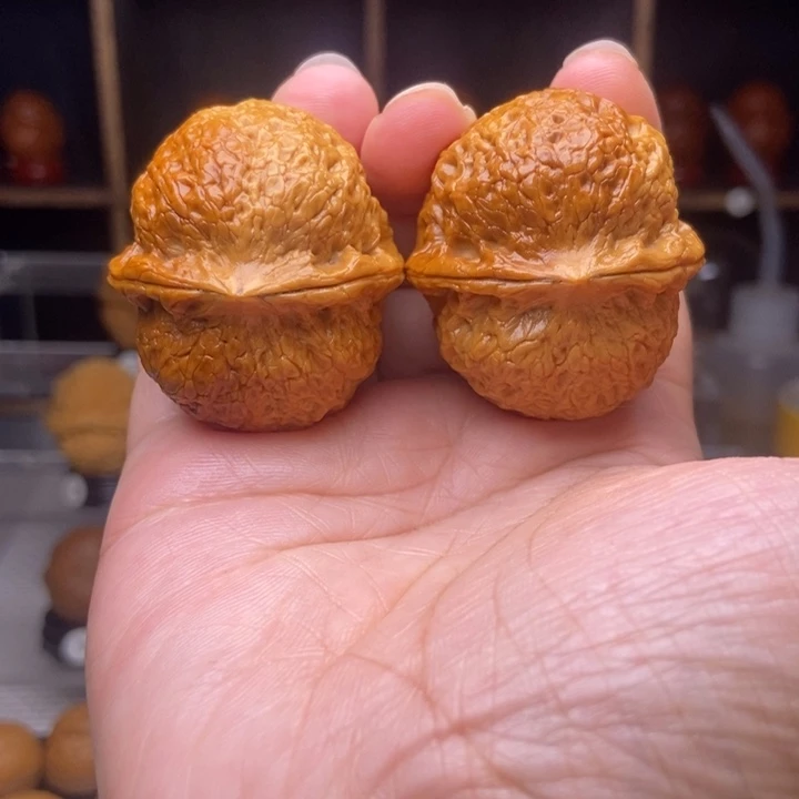 吊坠文玩核桃21团凤绣球