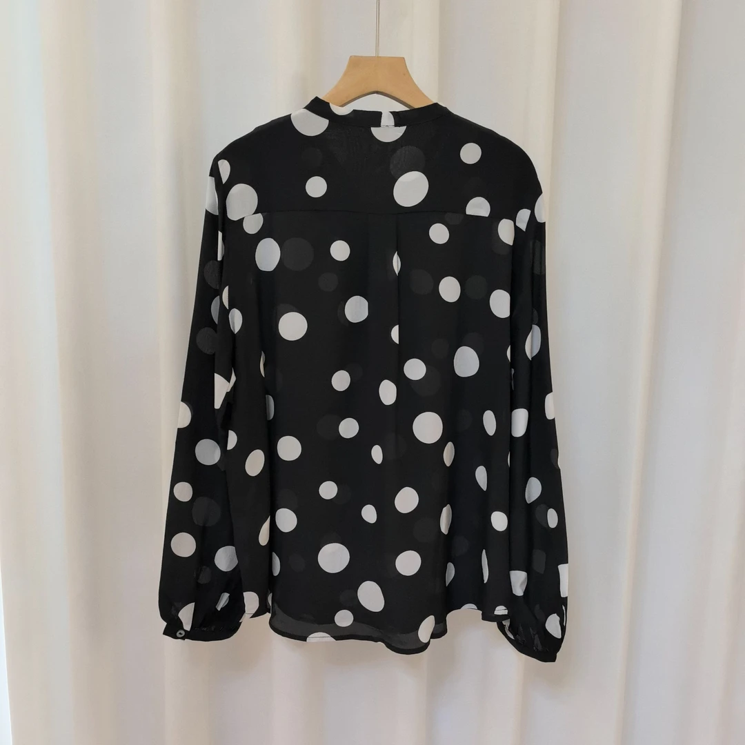 新款桑蚕丝飘带衬衫  C50401