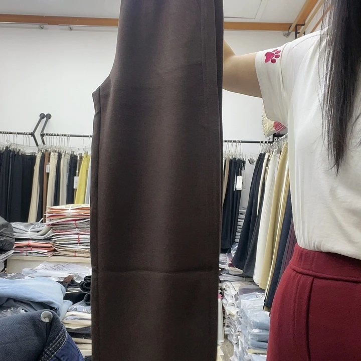 高品质弯刀裤咖色26