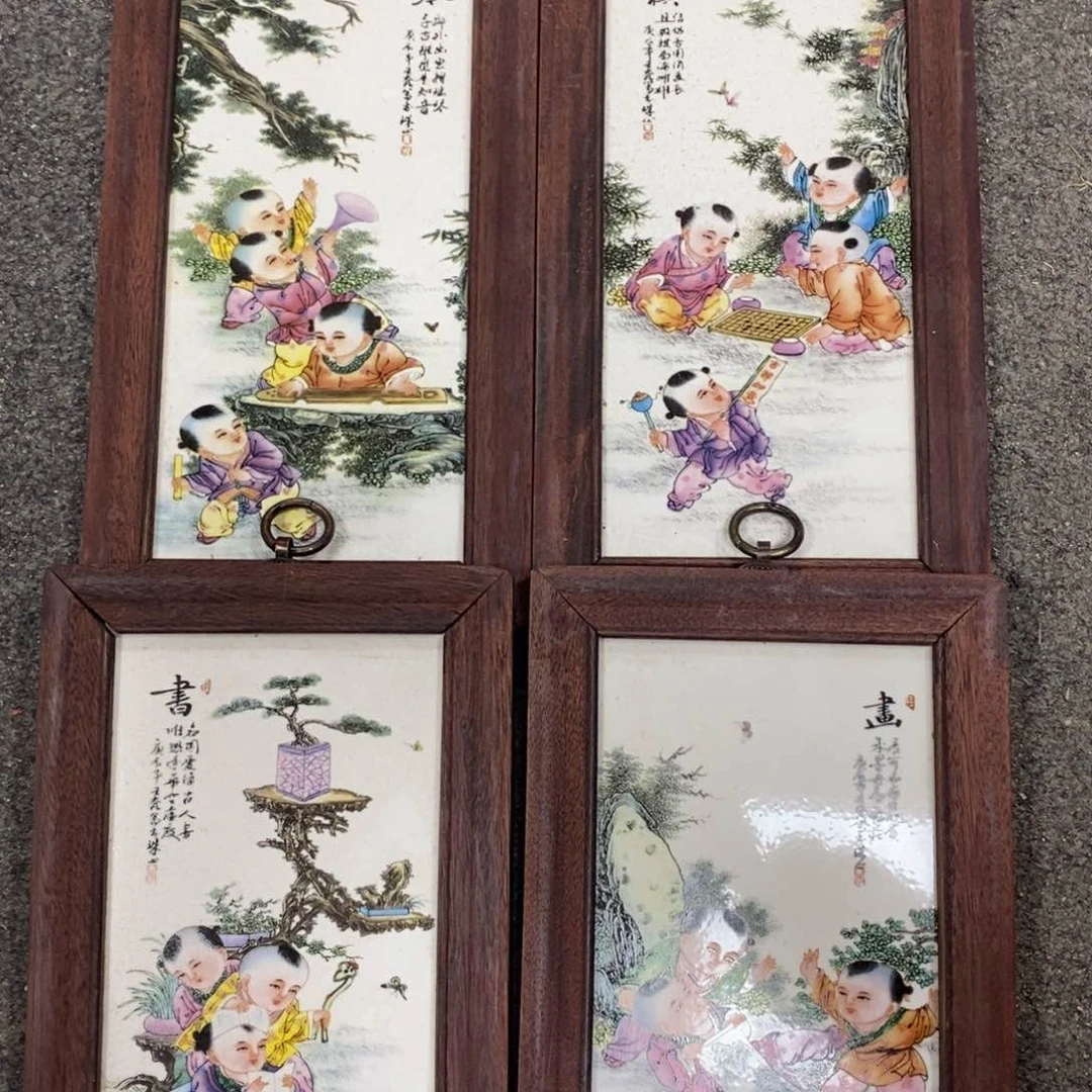 瓷片30*16*4 景德镇瓷板画柴窑烧制