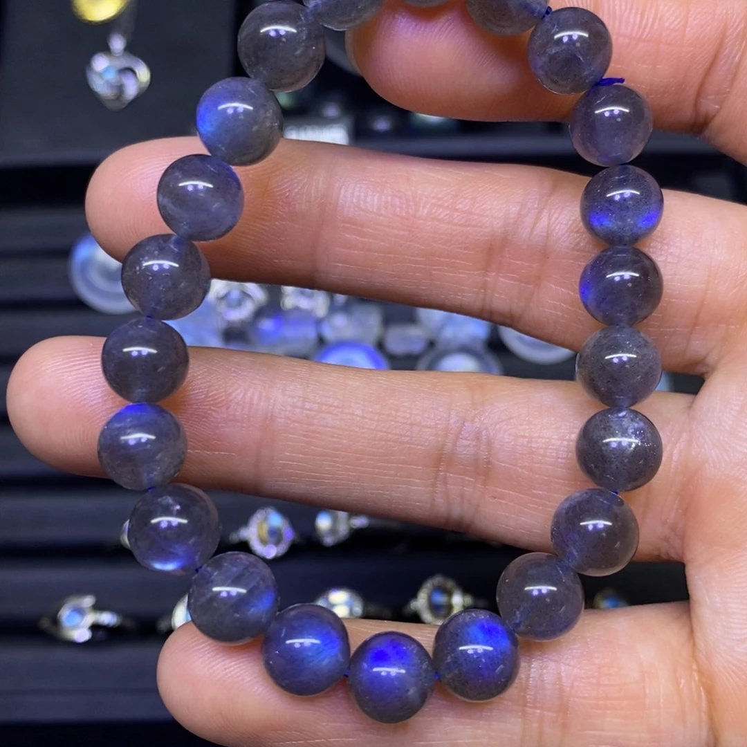 拉长石手链未镶嵌8.5