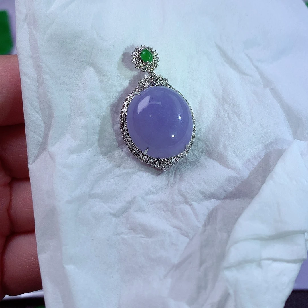 颈饰未镶嵌翡翠天然翡翠