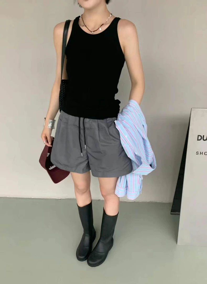 Az LongQuan 大象休闲短裤 2025夏季设计师休闲新款 XKML2412407