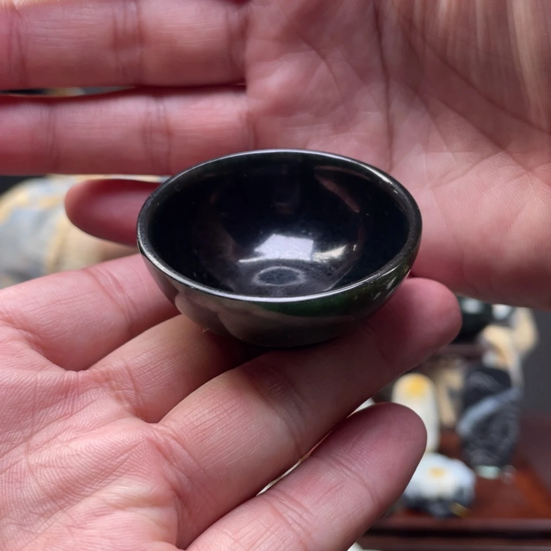 未镶嵌和田玉摆件和田玉茶杯未镶嵌