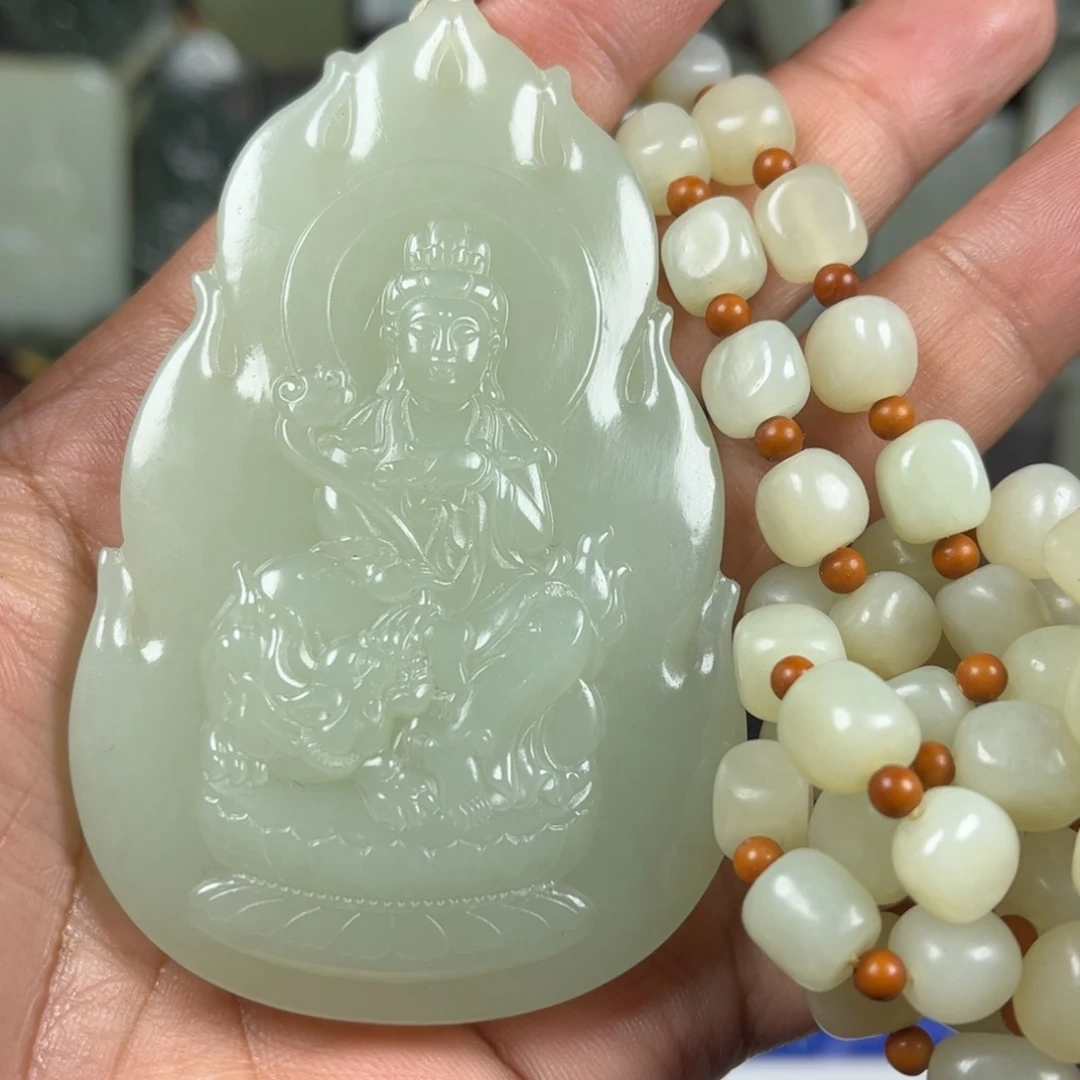 和田玉未镶嵌挂件