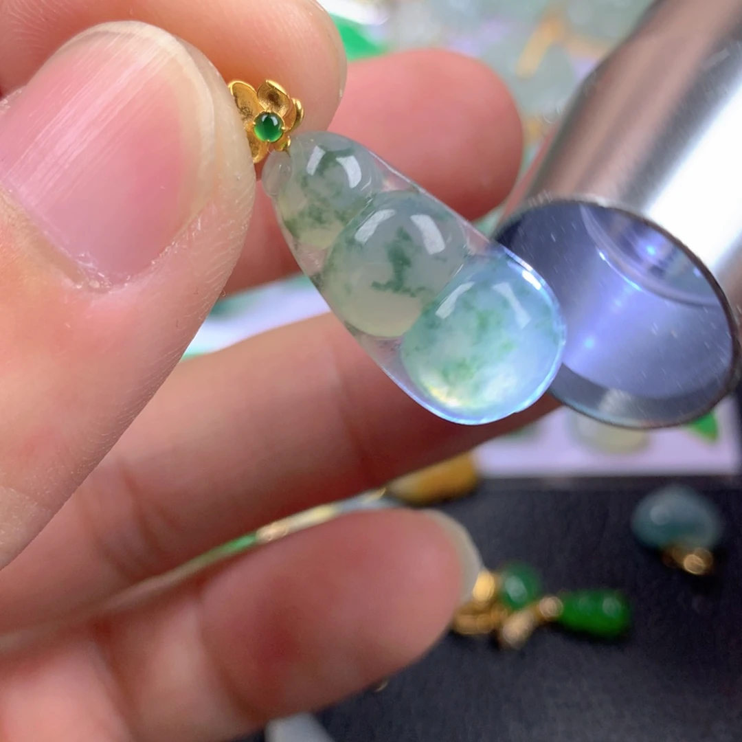 【闪购商品】翡翠18K金镶嵌颈饰翡翠